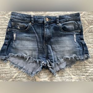High waisted Blue H&M Jean Shorts